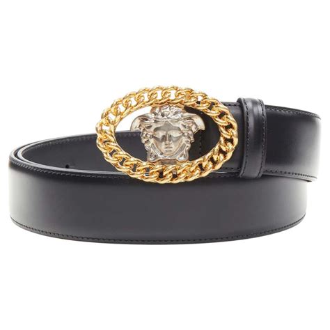 versace collection belt half medusa|Versace belt outlet.